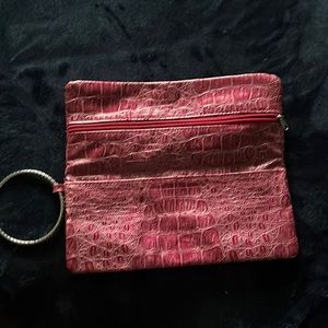 Pleather wristlet